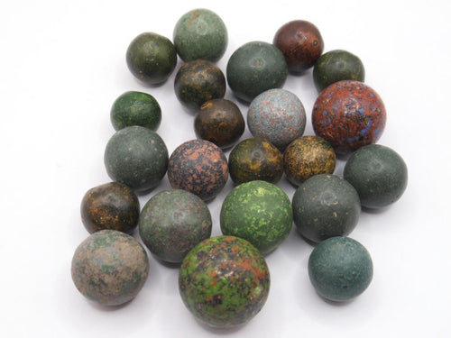 Set of 30 Antique Mixed Marbles