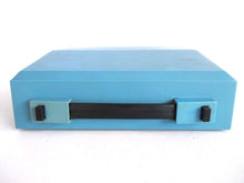 UpperDutch:,Light Blue Lancia Typewriter 1970's QWERTY keyboard. Working blue typewriter. Retro office decor, desk decor. Functional typewriter.