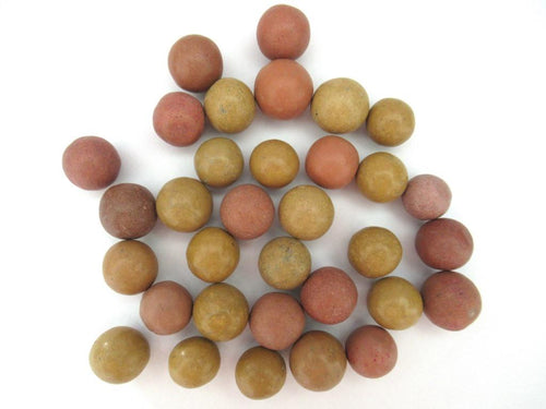 Set of 30 Antique Clay Marbles