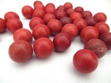 Antique Red Clay Marbles set of 30