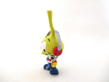 UpperDutch:Figurine,Snork Allstar with headphone, Schleich West-Germany The Snorks, Pvc figurine 1980's.