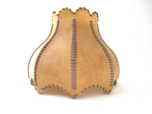 Vintage Leather Lampshade