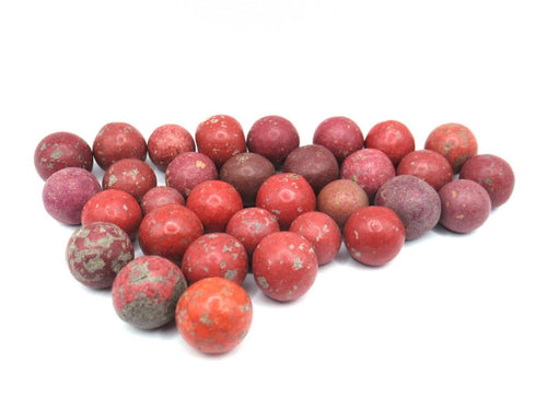 Antique Clay Marbles - set of 30