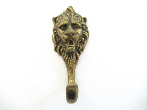 UpperDutch:Wall hook,Lion Head Coat Hook, Solid Brass Lion Head Wall hook, Kitchen hook,Towel hook.