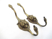 UpperDutch:Wall hook,Set of 2 Lion Wall hooks - Coat hooks. Decorative animal storage solution, coat hangers.