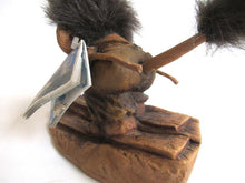 Skiing Troll Nyform Troll 253, handmade in Norway (Goblin, Gremlin, Hob, Imp, Gnome, Hobgoblin, Elf, Pixy)