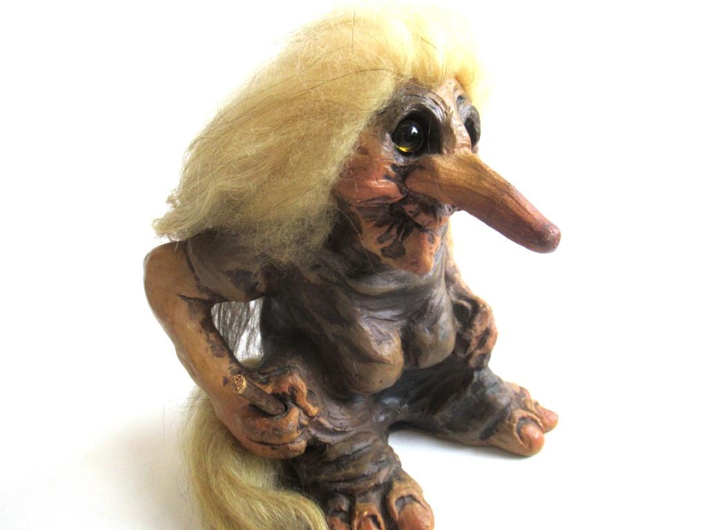 Fosse Troll number 138 handmade in Norway (Goblin, Gremlin, Hob
