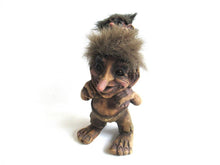 Nyform Troll 178, Troll with child, handmade in Norway (Goblin, Gremlin, Hob, Imp, Gnome, Hobgoblin, Elf, Pixy)