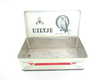 Uiltje Tip -Top - Owl tin. Collectible cigar tin. Holland 'La Bolsa' Tobacciana, storage