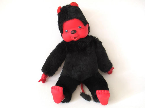 Vintage Monchhichi Devil doll