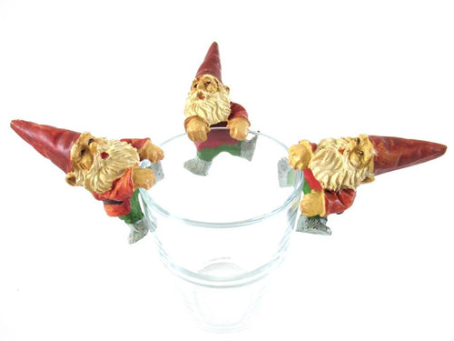 UpperDutch:Gnome,Set of 3 vintage Gnome Pot Hanger, Gnome figurine
