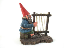 Gnome playing Harp, Classic Gnomes 'Cornelius' figurine after a design by Rien Poortvliet.