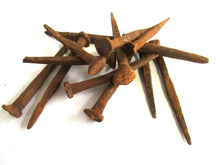 UpperDutch:,Rusty hand forged nails 12 pcs 3", authentic antique restoration hardware. Rustic decoration, real iron spikes, scary supply,