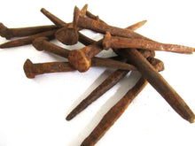 UpperDutch:,Rusty hand forged nails 12 pcs 3", authentic antique restoration hardware. Rustic decoration, real iron spikes, scary supply,