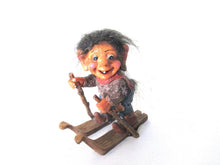 Small skiing troll, Original Nord Suvenir Norway (Goblin, Gremlin, Hob, Imp, Gnome, Hobgoblin, Elf, Pixy)