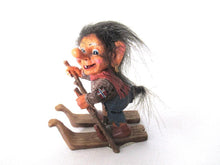 Small skiing troll, Original Nord Suvenir Norway (Goblin, Gremlin, Hob, Imp, Gnome, Hobgoblin, Elf, Pixy)