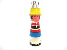 Knitting Nancy, Vintage Wooden Knitting Doll, French Knitting, Bobbin Doll, Sewing supply, french knitter.