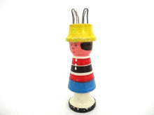 Knitting Nancy, Vintage Wooden Knitting Doll, French Knitting, Bobbin Doll, Sewing supply, french knitter.
