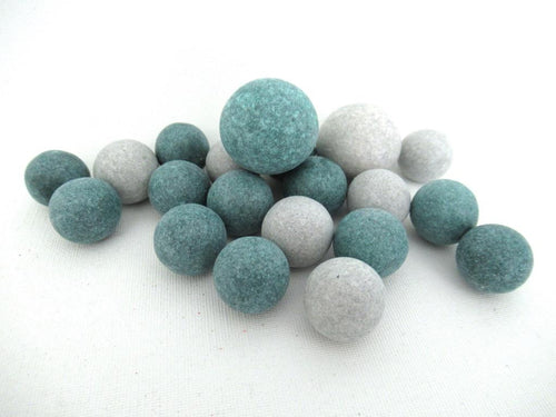 Antique Marbles, Set of 20 Antique Clay Marbles.