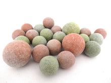 Antique Marbles, Set of 20 Antique Clay Marbles.