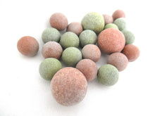 Antique Marbles, Set of 20 Antique Clay Marbles.