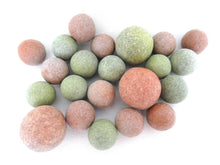 Antique Marbles, Set of 20 Antique Clay Marbles.