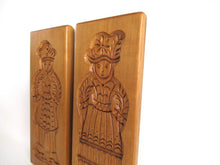 Set of 2 molds, Vintage Wooden Springerle cookie molds.