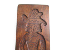 Wooden Dutch Folk Art Cookie Mold. Antique Bakery decoration. Wood carved man from Holland. Spiced cookie springerle wall decor.