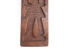 Wooden Dutch Folk Art Cookie Mold. Antique Bakery decoration. Wood carved man from Holland. Spiced cookie springerle wall decor.