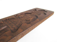 Wooden Dutch Folk Art Cookie Mold. Antique Bakery decoration. Wood carved man from Holland. Spiced cookie springerle wall decor.