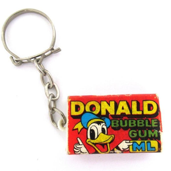 Donald Duck Bubble Gum Maple Leaf Keychain, Walt Disney
