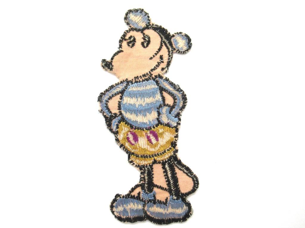 Antique 1930's Minnie Mouse Turmac Applique, Silk Embroidered applique –  UpperDutch