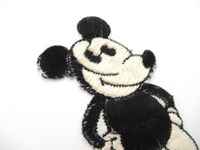 Antique 1930's Mickey Mouse Turmac Applique, Silk Embroidered applique, patch