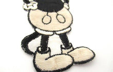 Antique 1930's Mickey Mouse Turmac Applique, Silk Embroidered applique, patch