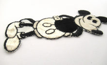 Antique 1930's Mickey Mouse Turmac Applique, Silk Embroidered applique, patch