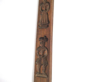 Vintage Wooden Dutch Folk Art Cookie Mold. Speculaas plank, springerle. Kitchen decor.