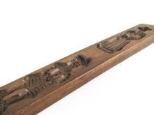 Vintage Wooden Dutch Folk Art Cookie Mold. Speculaas plank, springerle. Kitchen decor.