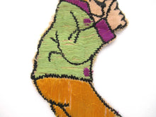 1930's Turmac Figure Silk Embroidered Applique, patch