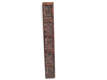 Vintage Wooden cookie mold, Dutch Folk Art, Springerle, Kitchen decor, windmill, animals.