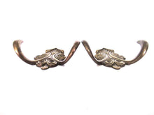 UpperDutch:,Set of 2 Small Wall hooks, Antique Coat hook, Towel hook, Kitchen hook, Solid brass.