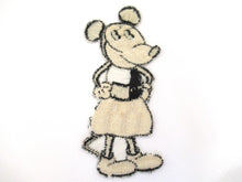 Antique 1930's Minnie Mouse Turmac Applique, Silk Embroidered applique