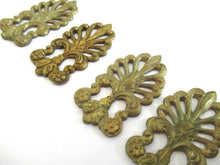 1 (ONE) Antique small Brass Embellishment. Decoration mount, pediment, restoration supplies