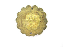 1 (ONE) Flower motif brass furniture applique. Antique Brass embellishment. Authentic hardware, restoration supply.