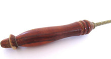 Antique Brass Candle Snuffer with bird, wooden handle