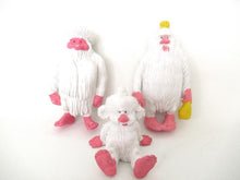 White Yeti, Set of 3, Startoys, Troll, Vintage BRB Yeti, 1980s, David the Gnome, figurine, Snowman.