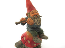 Gnome Playing flute on a mushroom, 'Mo on Mushroom' Rien Poortvliet.