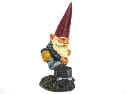 Garden Gnome with shovel after a design by Rien Poortvliet, David the Gnome.