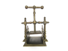 Playing Card Press, Heavy Antique Solid brass Victorian style - Antique home decor.