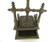 Playing Card Press, Heavy Antique Solid brass Victorian style - Antique home decor.