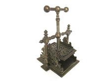 Playing Card Press, Heavy Antique Solid brass Victorian style - Antique home decor.